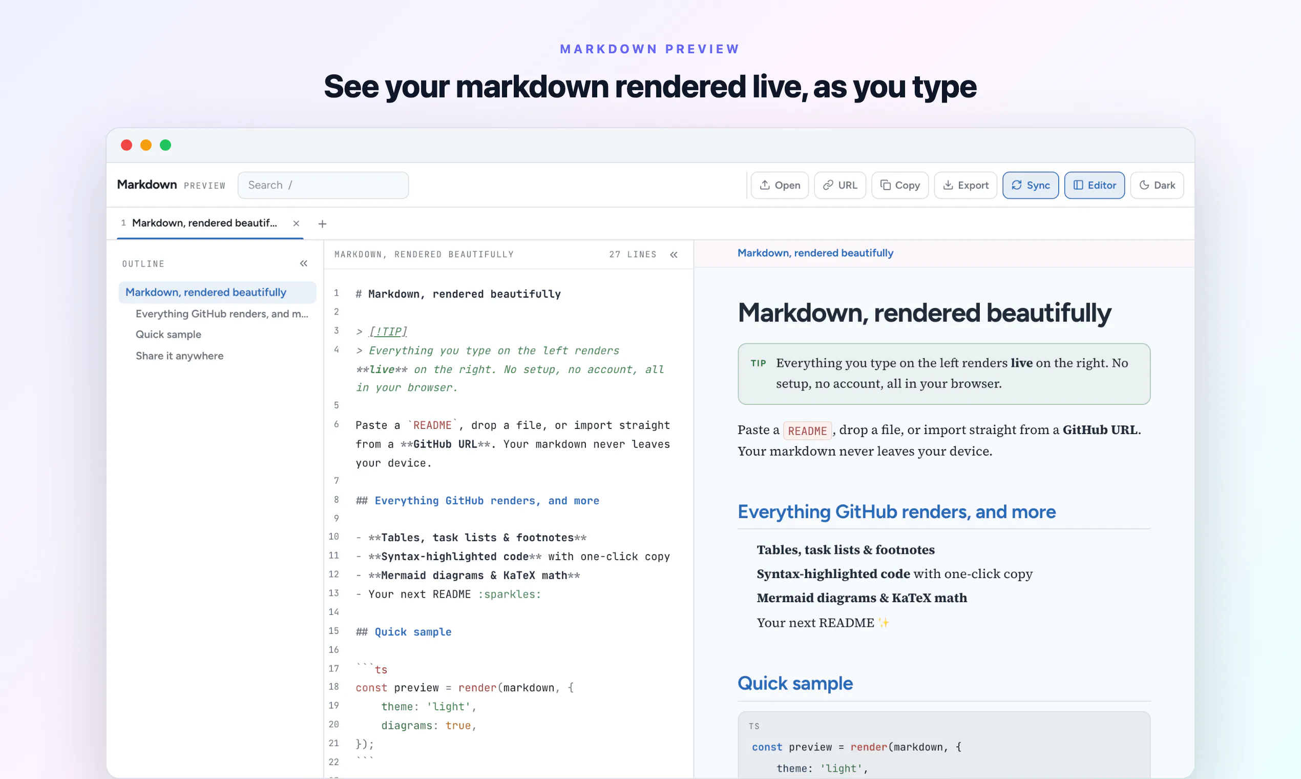 Markdown Preview gallery image
