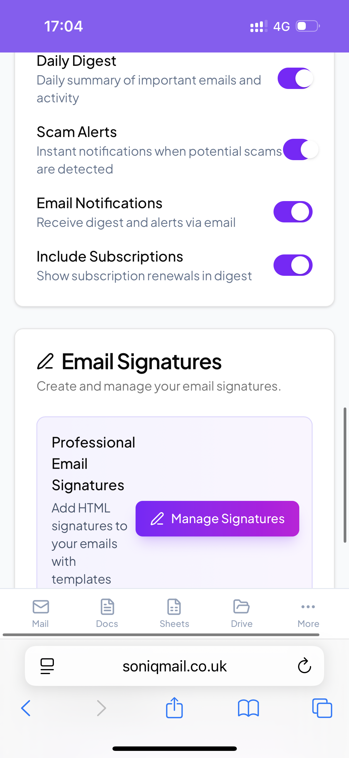 SONIQ Mail gallery image