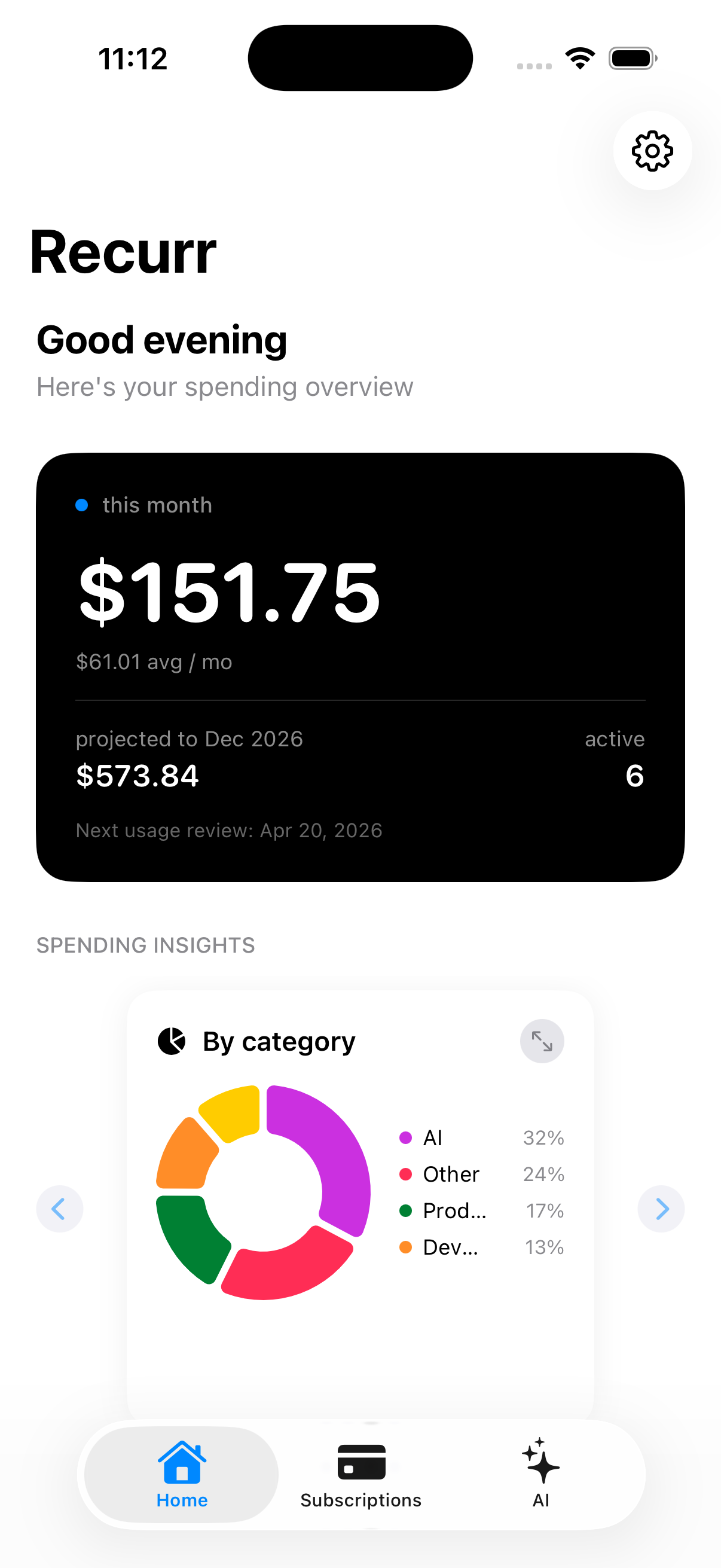 Recurr on iOS gallery image