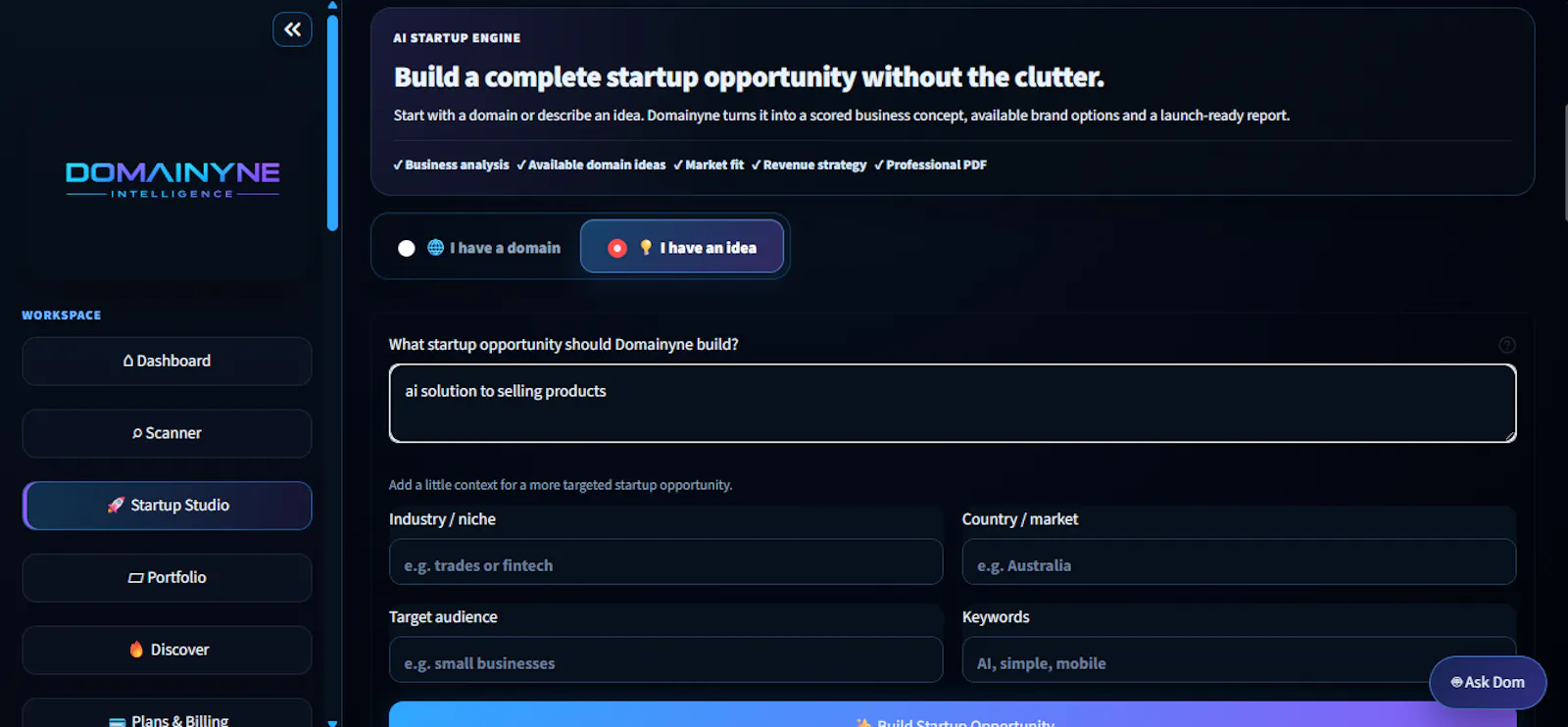 Domainyne Intelligence screenshot 4