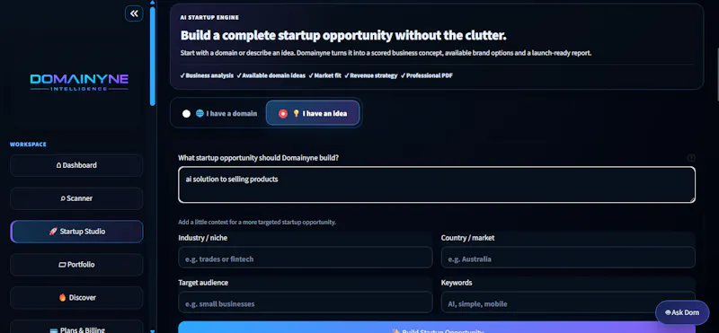 Domainyne Intelligence screenshot 4