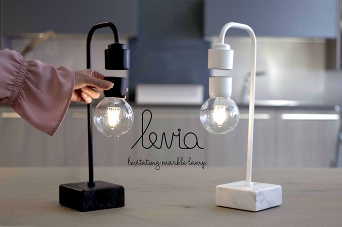 Levia Levitating Marble Lamp gallery image
