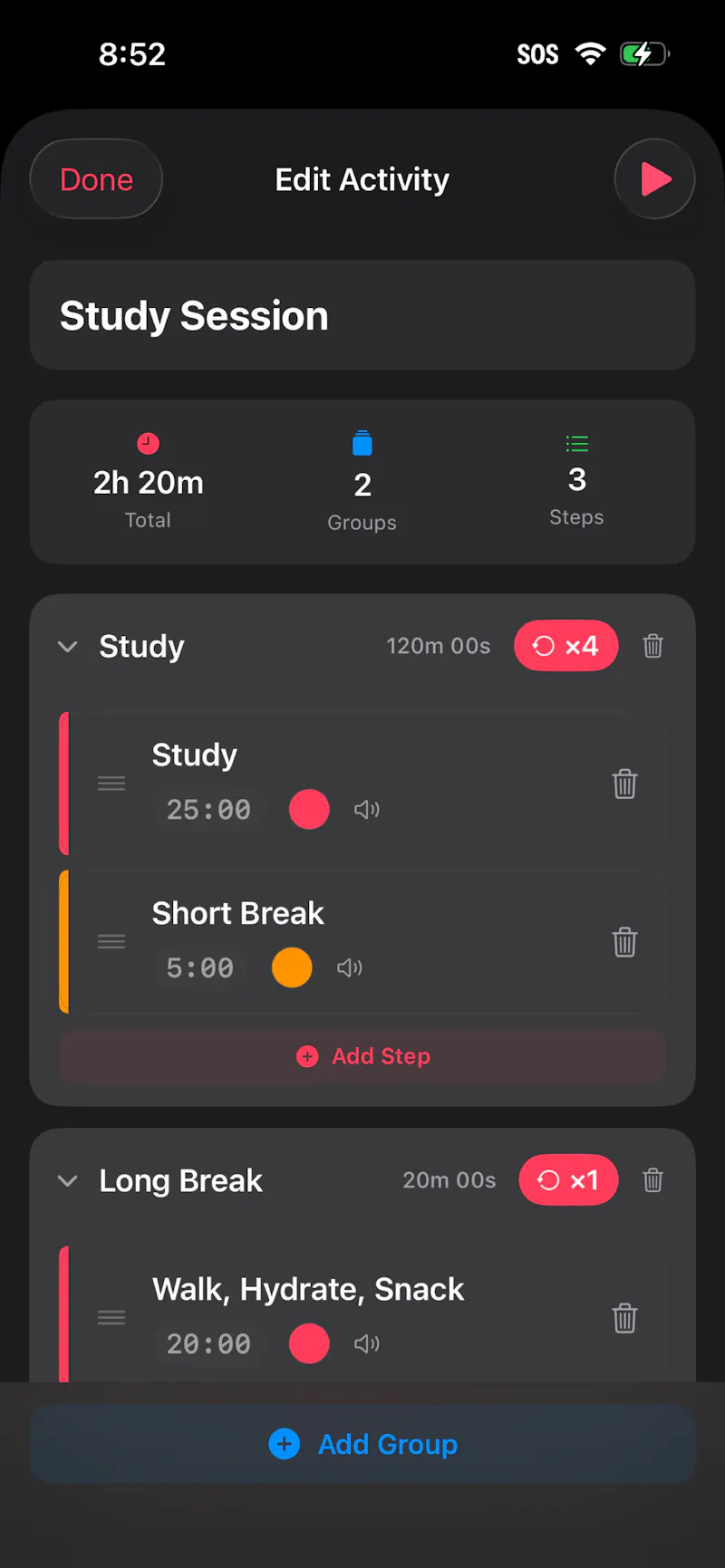 SeqTimer screenshot 3
