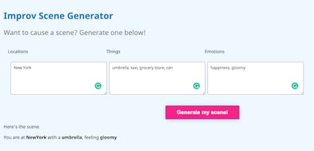 Improv Scene Generator gallery image