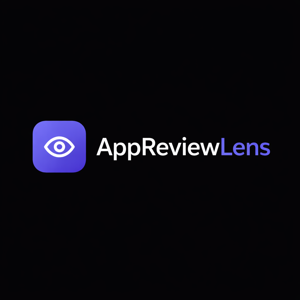 AppReviewLens - Product Hunt launch logo and brand identity