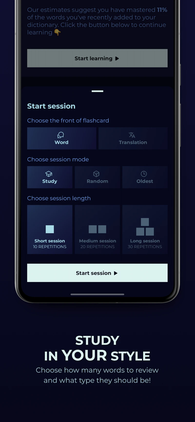 Lango Flashcards screenshot 1
