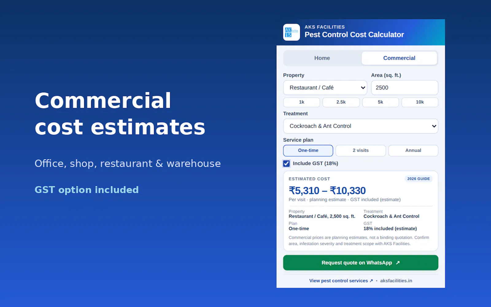 Pest Control Calculator  screenshot 2