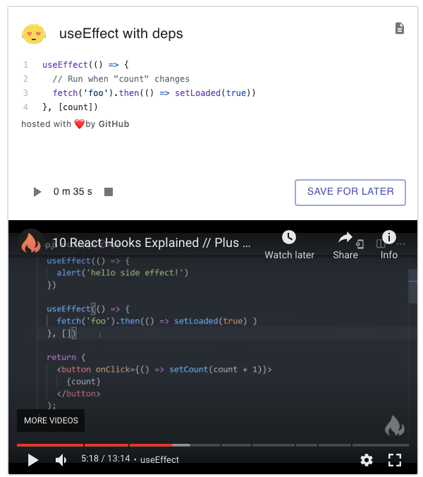 React Hooks in the #shorts gallery image