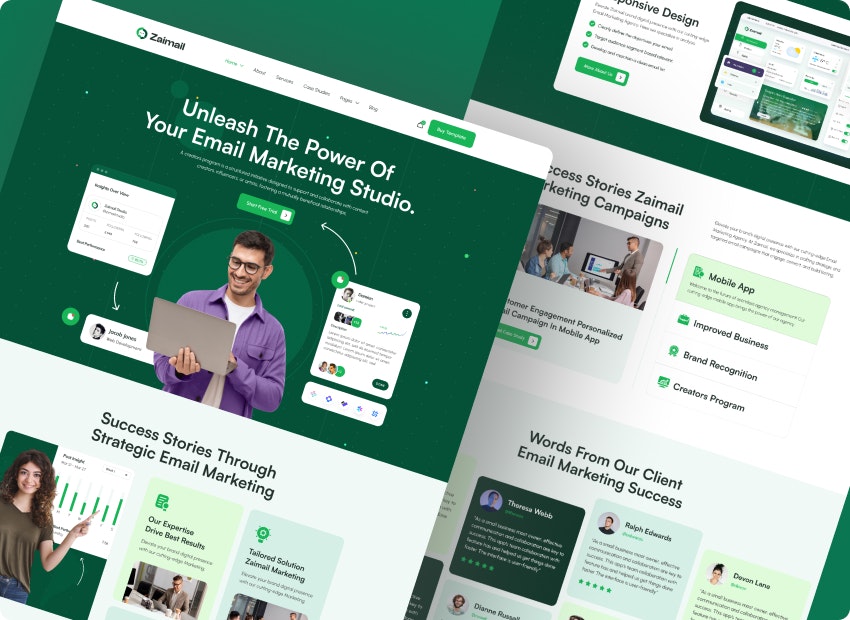 Zaimail - Modello di agenzia Webflow media 1