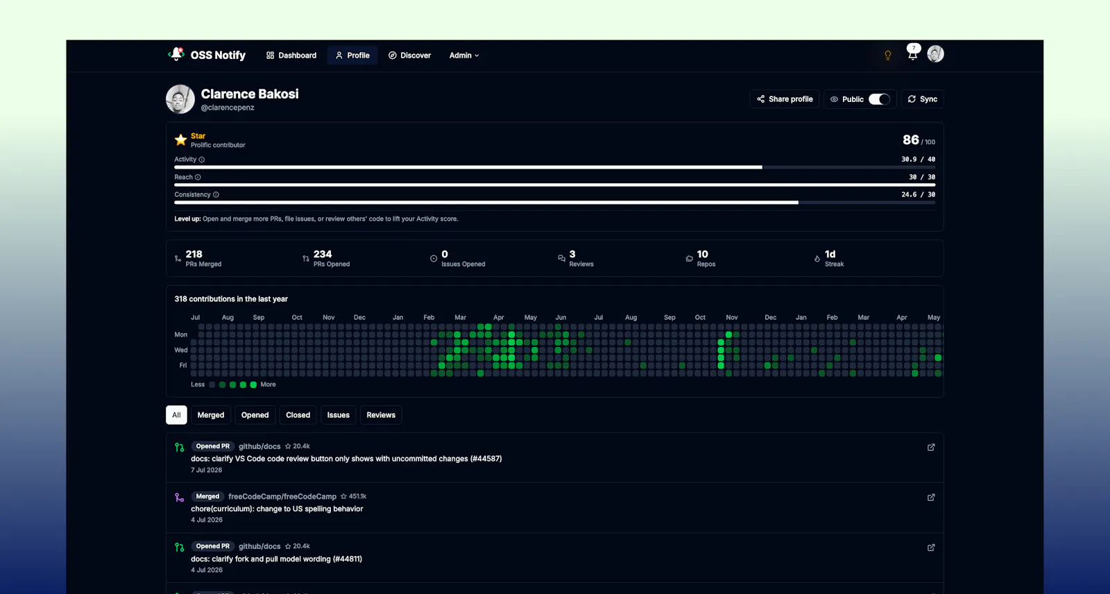Oss Notify screenshot 4