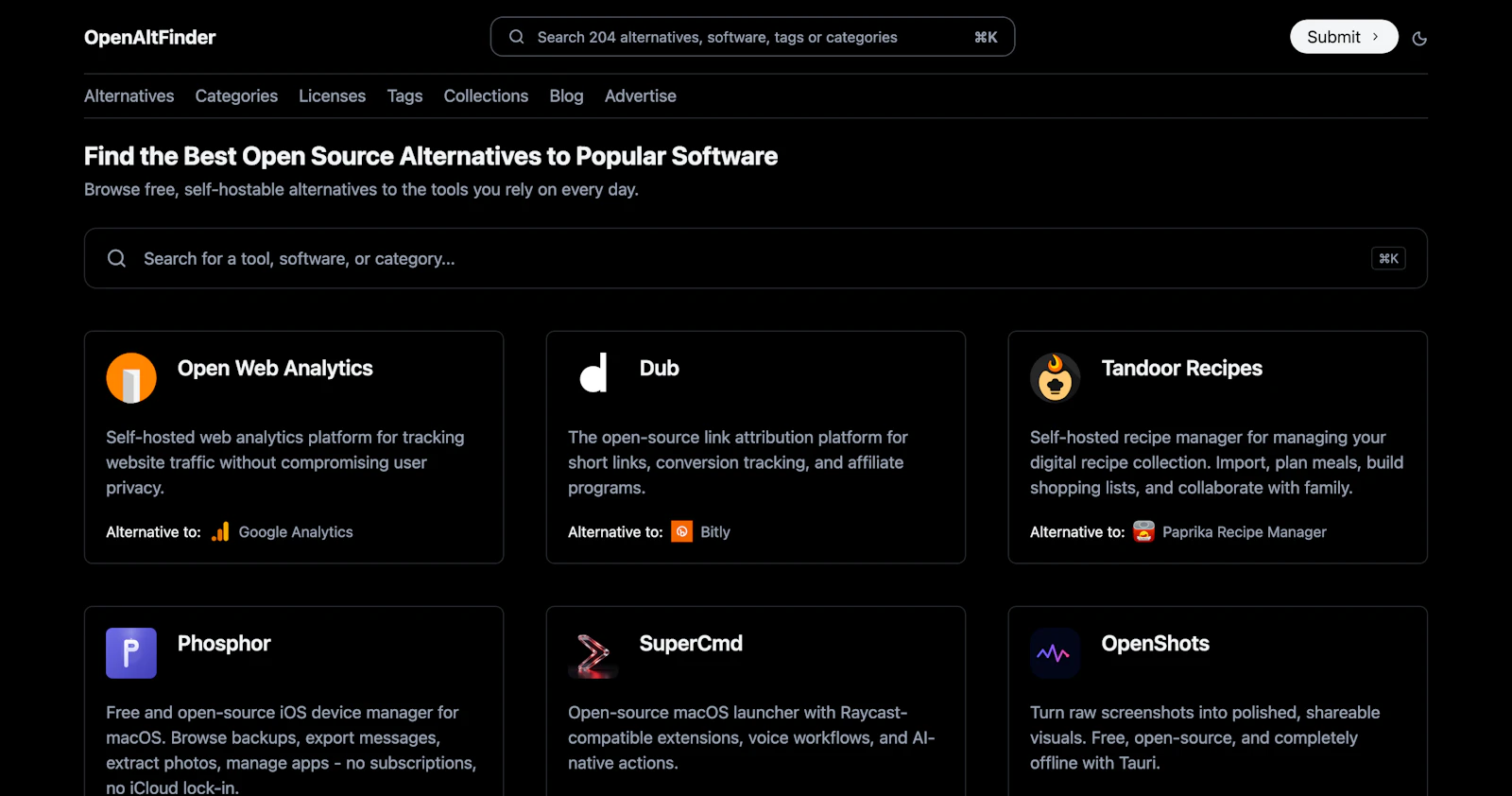 OpenAltFinder screenshot 1