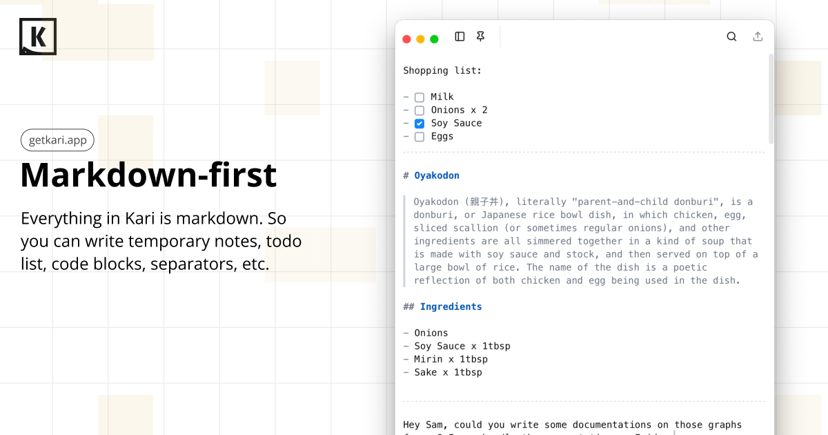 Kari - Screenshot 2 showing product features and functionality