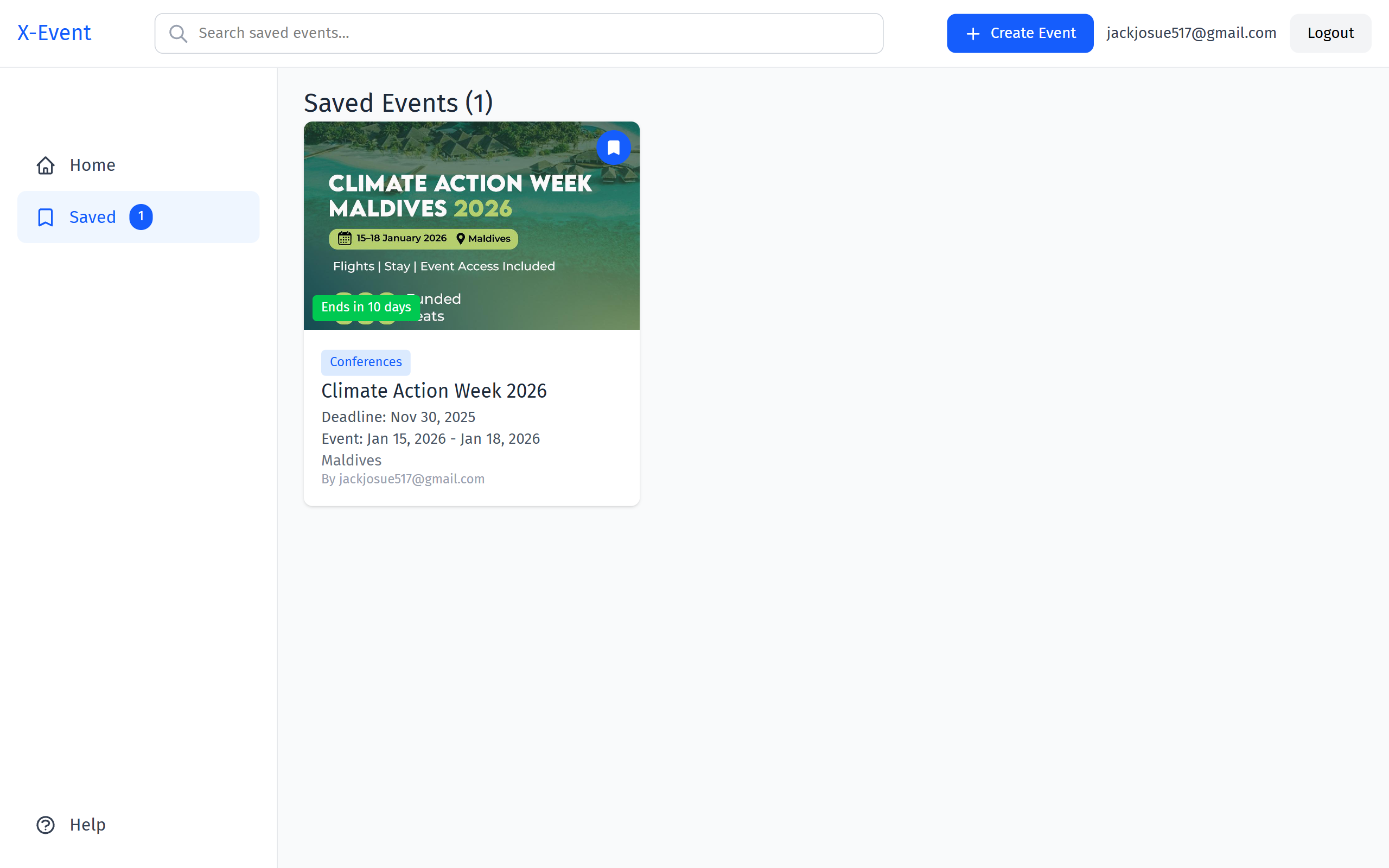 X-Event - Screenshot 3 showing product features and functionality