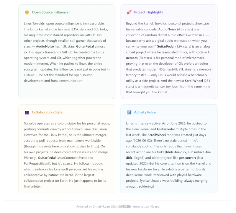 github-roast screenshot 3
