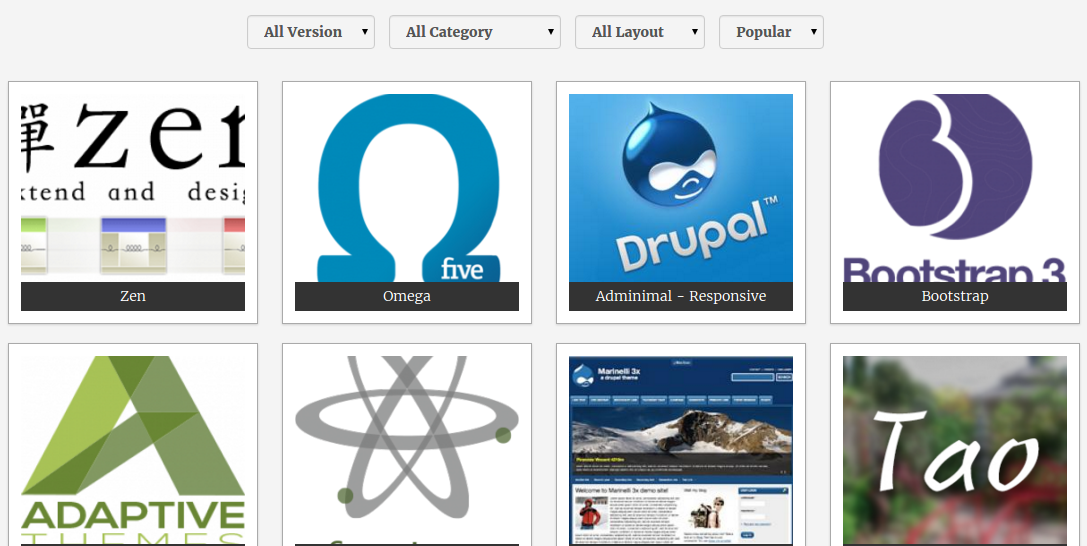 Drupal Free Themes gallery image