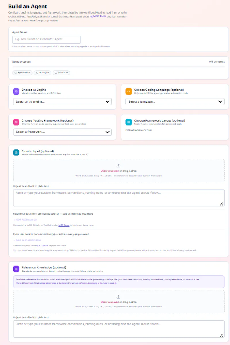 QA Agent Builder screenshot 3