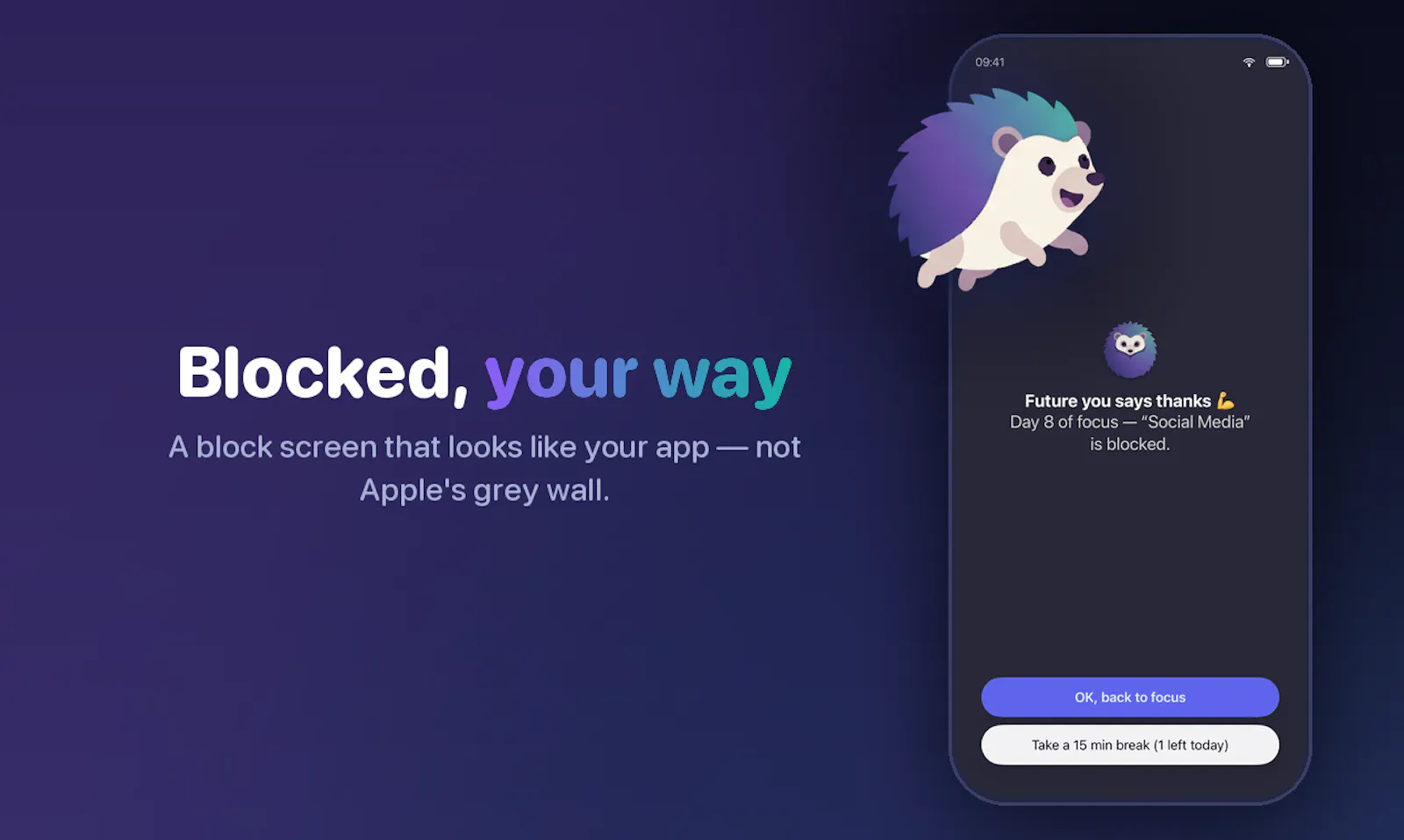 Quell: App Blocker & Focus screenshot 1