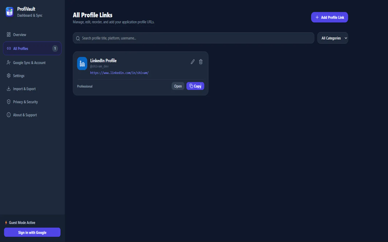 ProfiVault screenshot 6