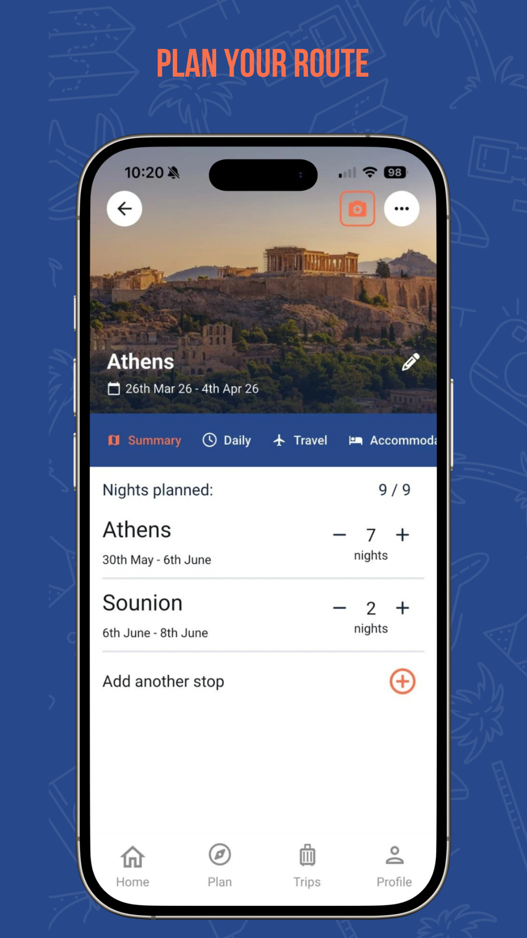 TripsTogether - Screenshot 2 showing product features and functionality