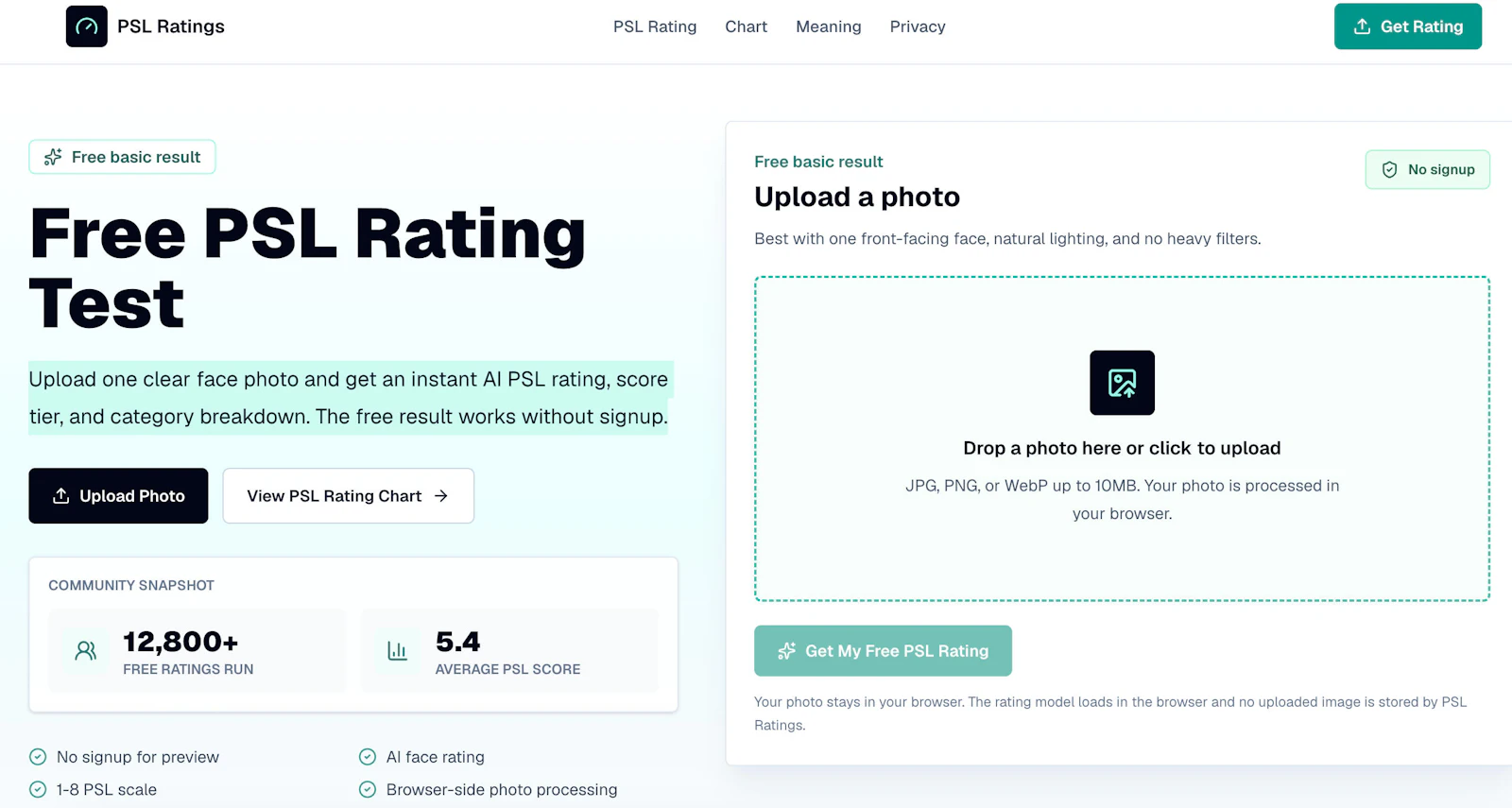 PSL Rating screenshot 2
