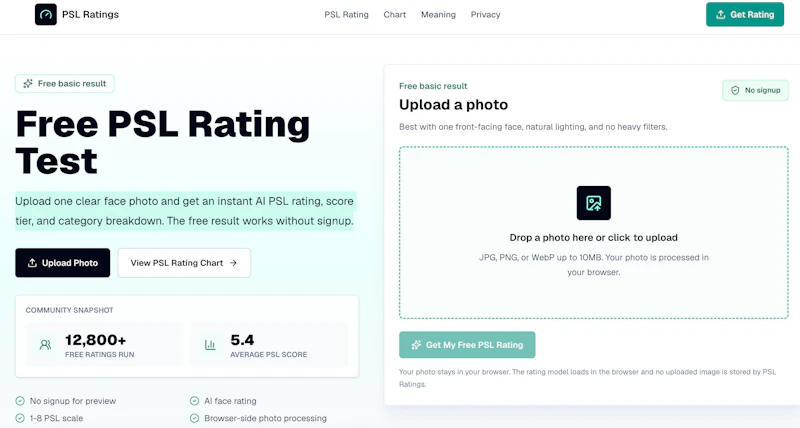 PSL Rating screenshot 2