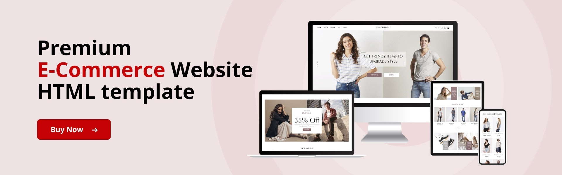 MG Fashion - eCommerce Website Template media 1