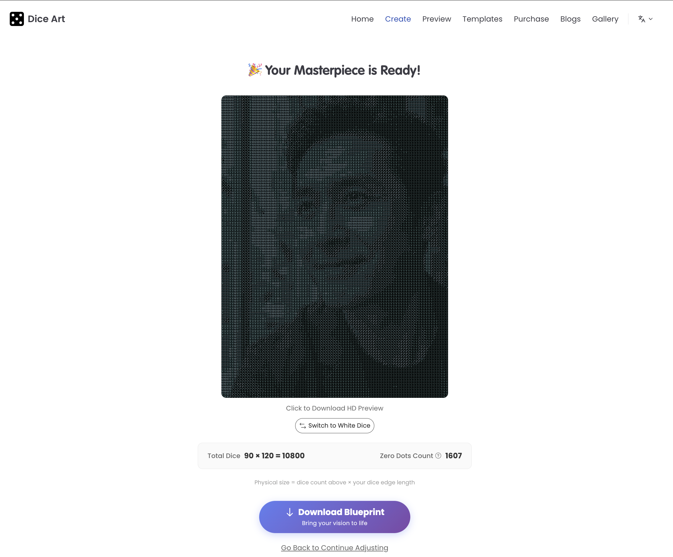 Free Dice Mosaic Generator gallery image