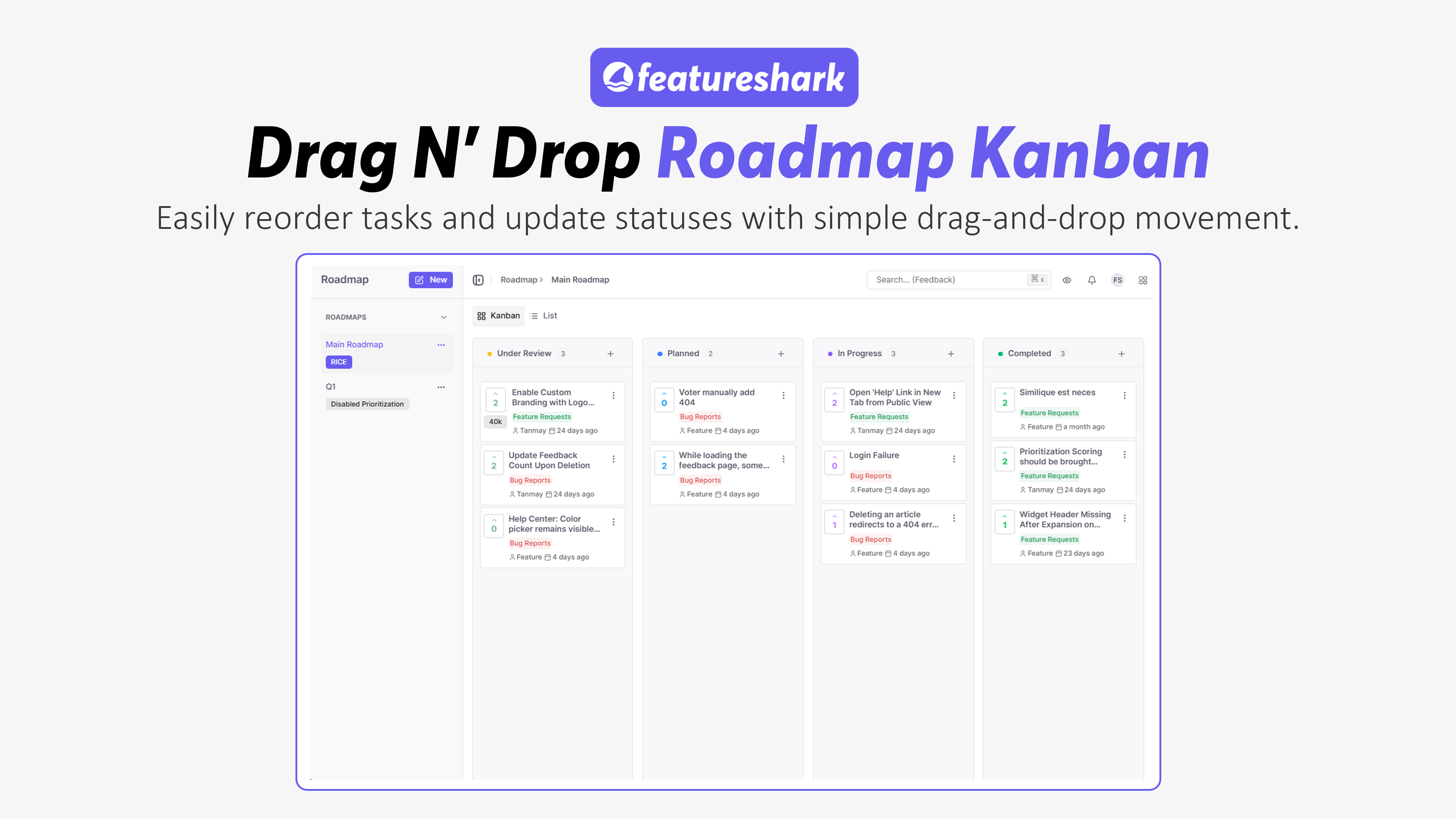 FeatureShark - Screenshot 2 showing product features and functionality