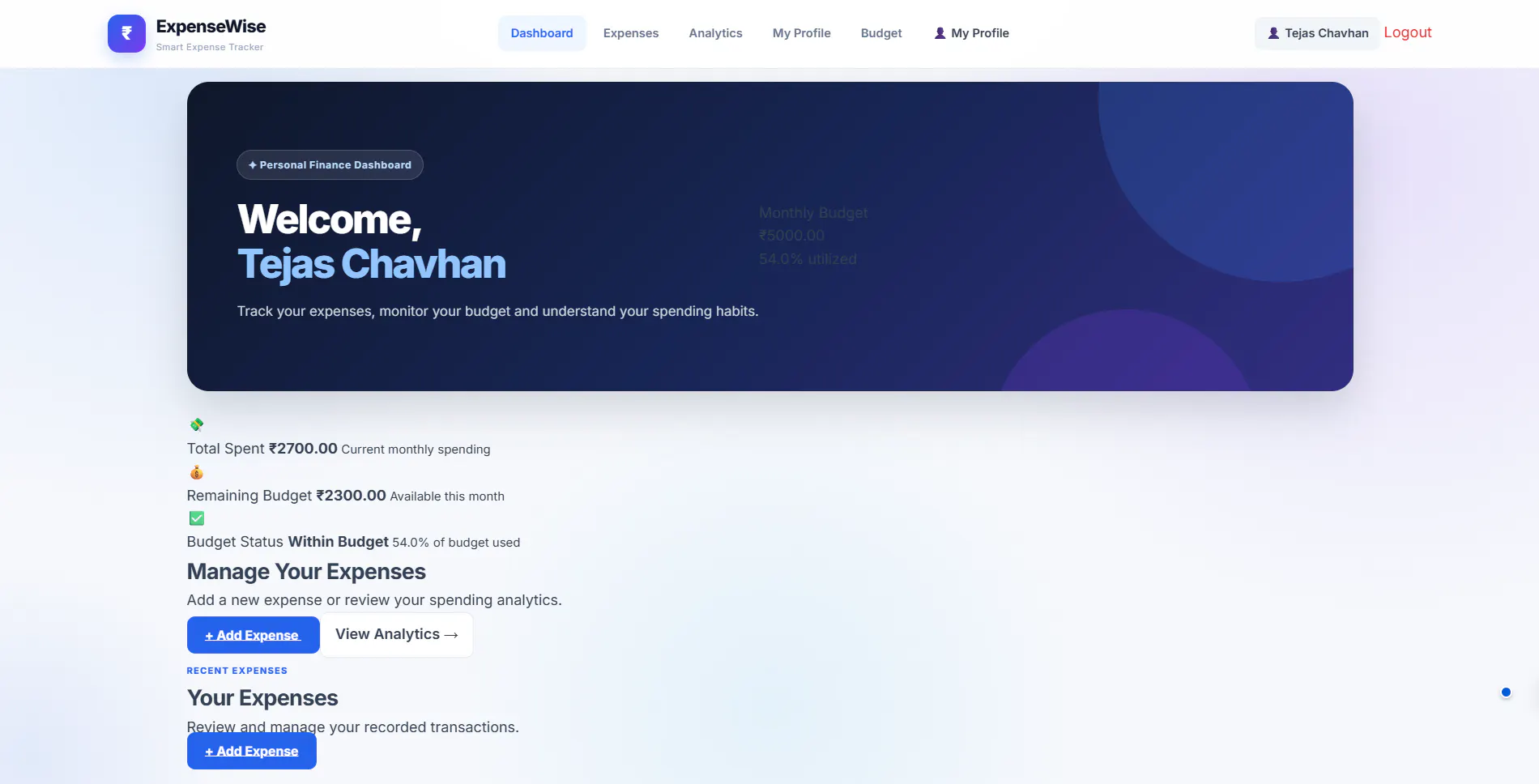 ExpenseWise gallery image