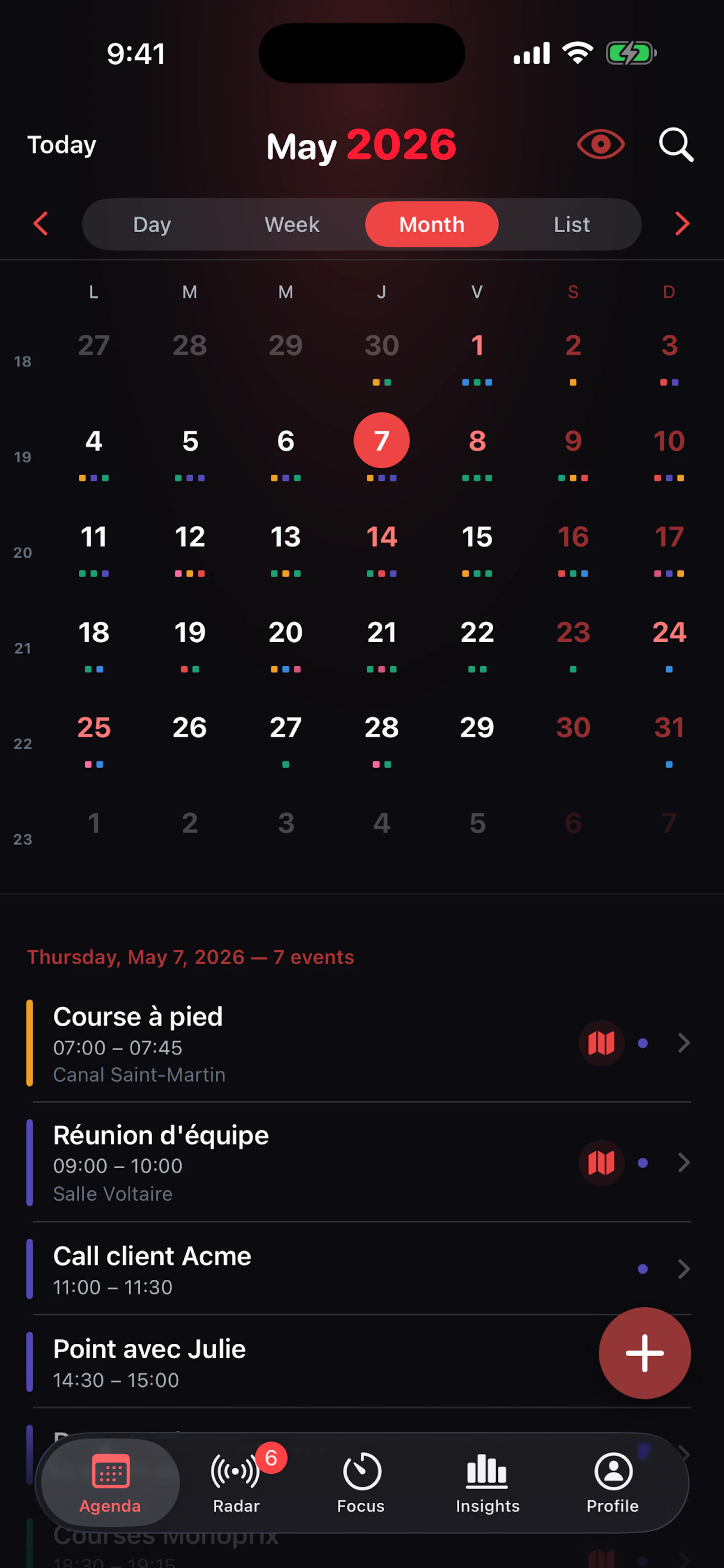 PulseCalendar screenshot 3