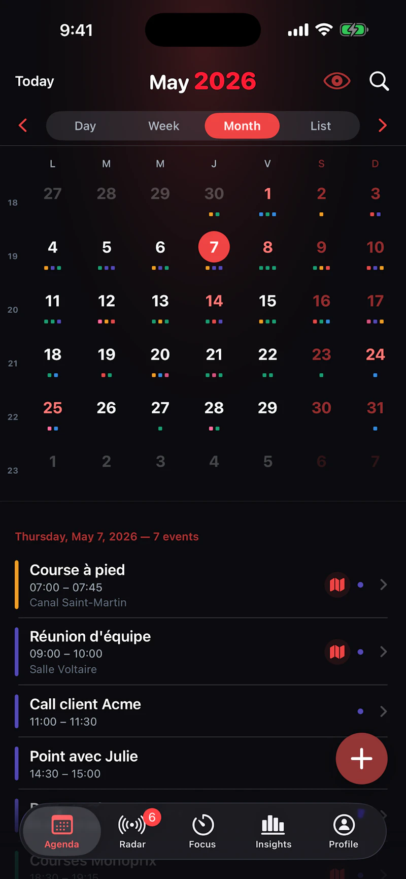PulseCalendar screenshot 3