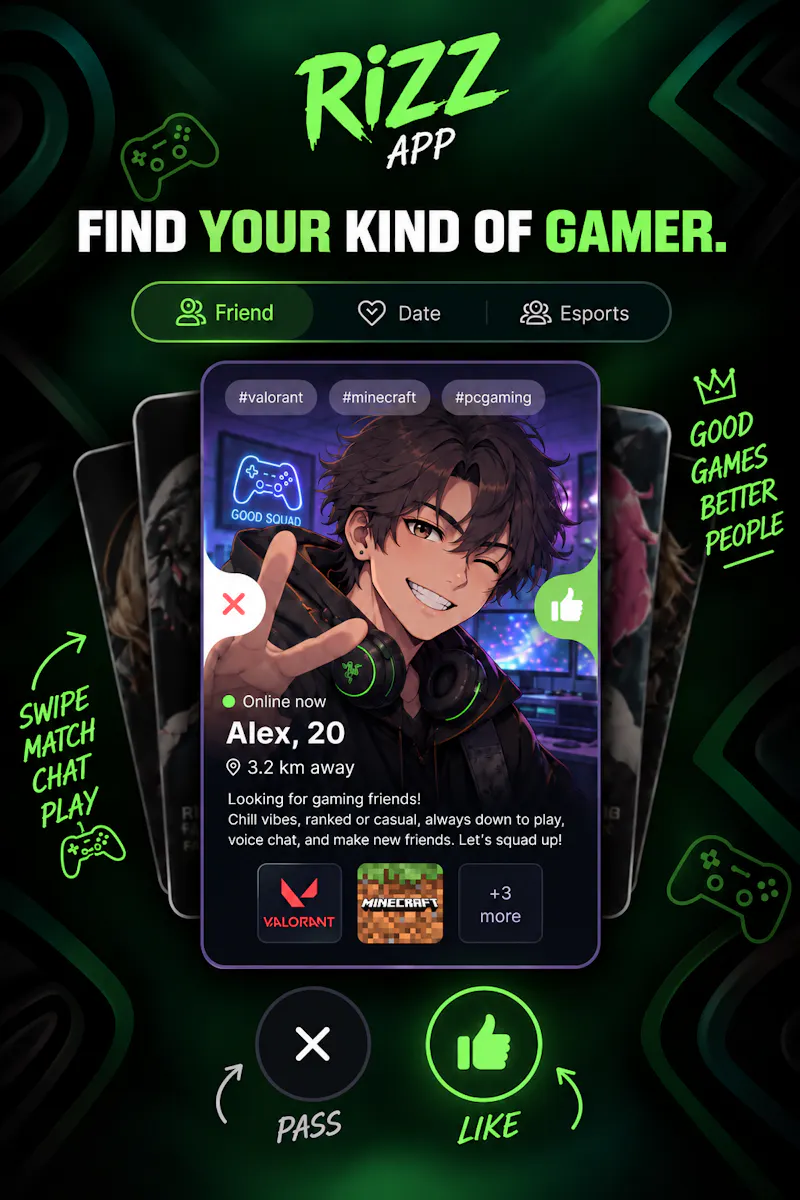 Rizz - Gamers Social & Lifestyle app screenshot 1