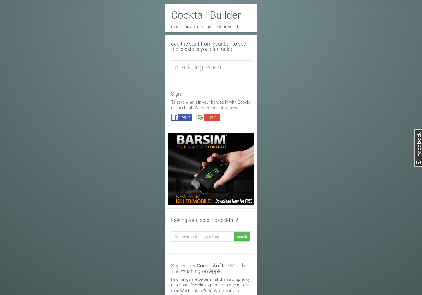 Cocktail Builder gallery image