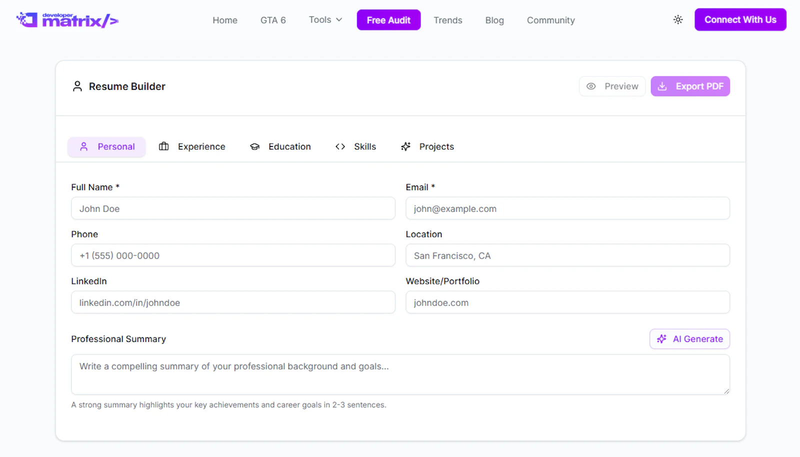AI Resume Builder by DevelopersMatrix screenshot 2