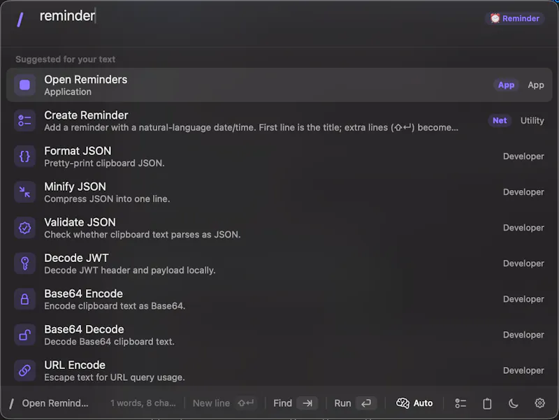Slashbar screenshot 4