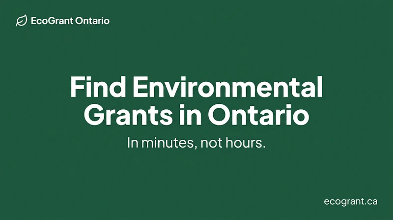 EcoGrant Ontario screenshot 1
