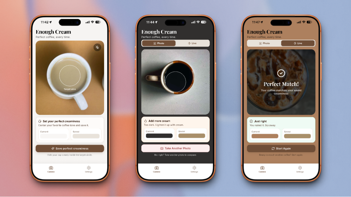 Enough Cream - Screenshot 2 showing product features and functionality