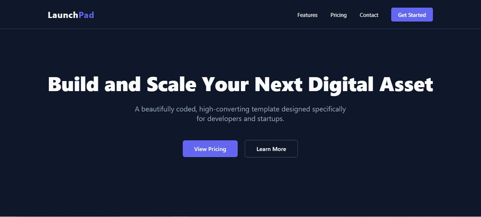 LaunchPad Template screenshot 2