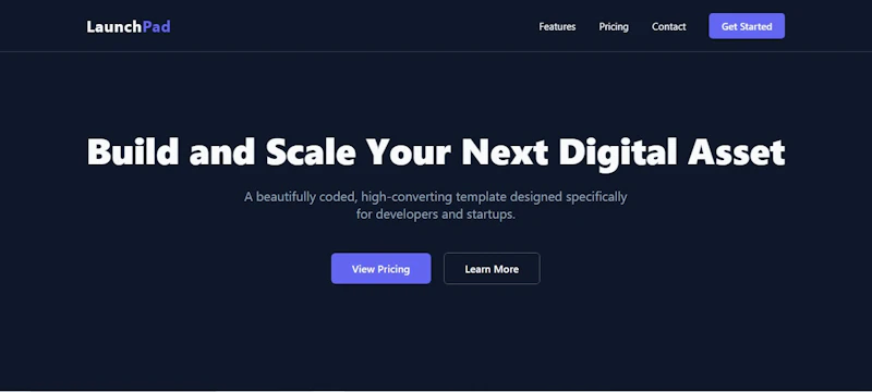 LaunchPad Template screenshot 2