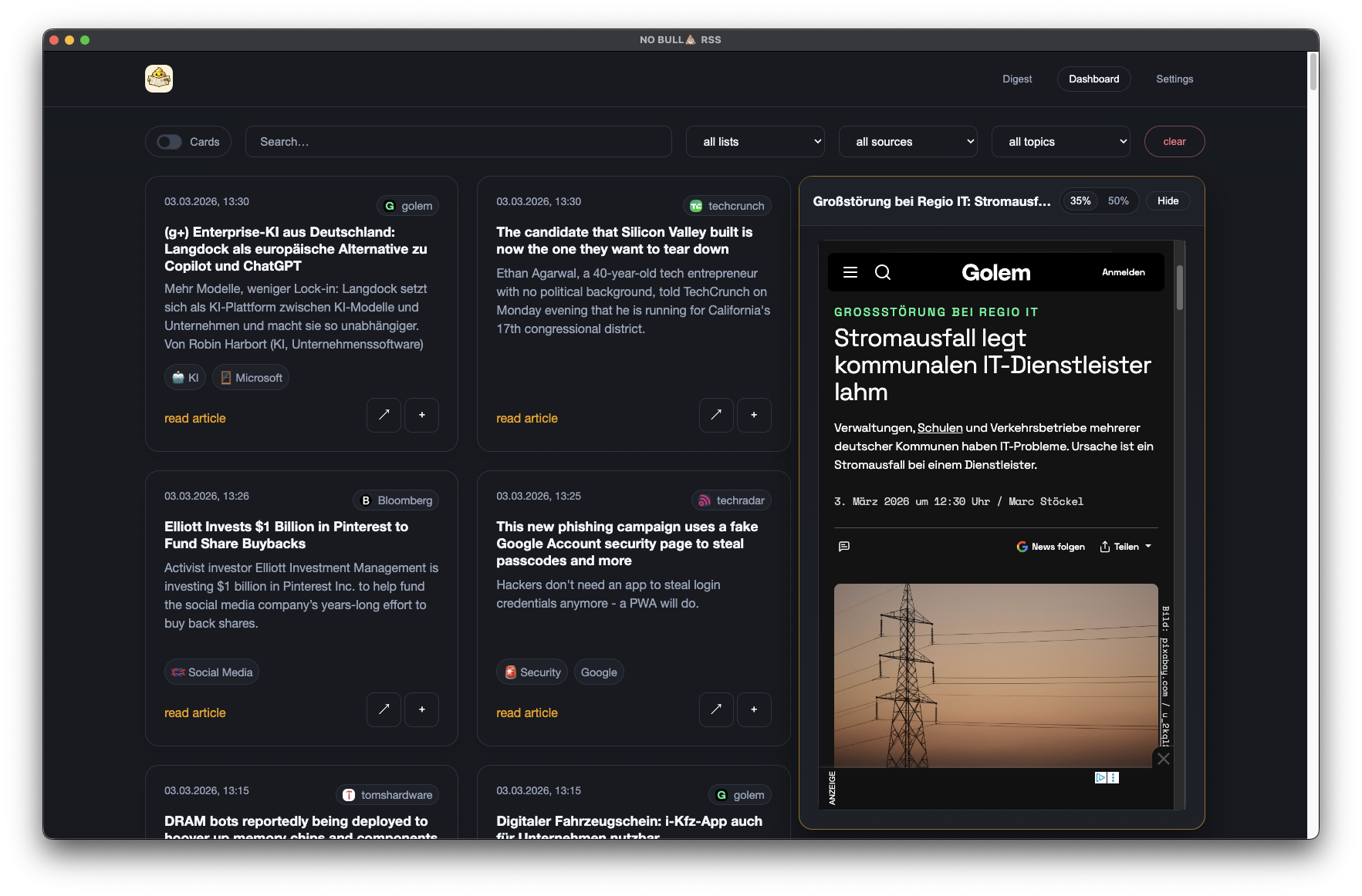 No Bullshit RSS gallery image