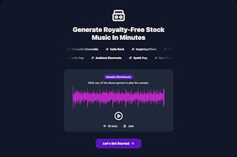 StockmusicGPT: AI Stock Music Generator gallery image
