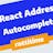 React Address Autocomplete