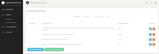 MicroSurveys.app gallery image