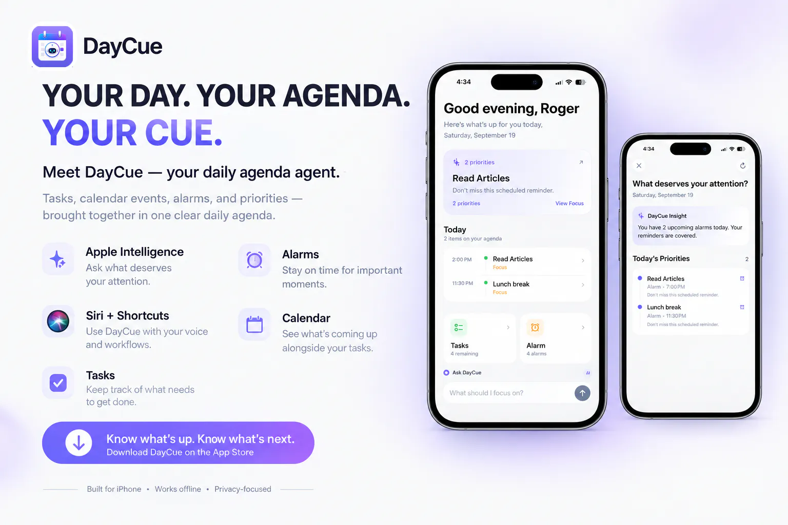 DayCue - Daily Agenda Agent