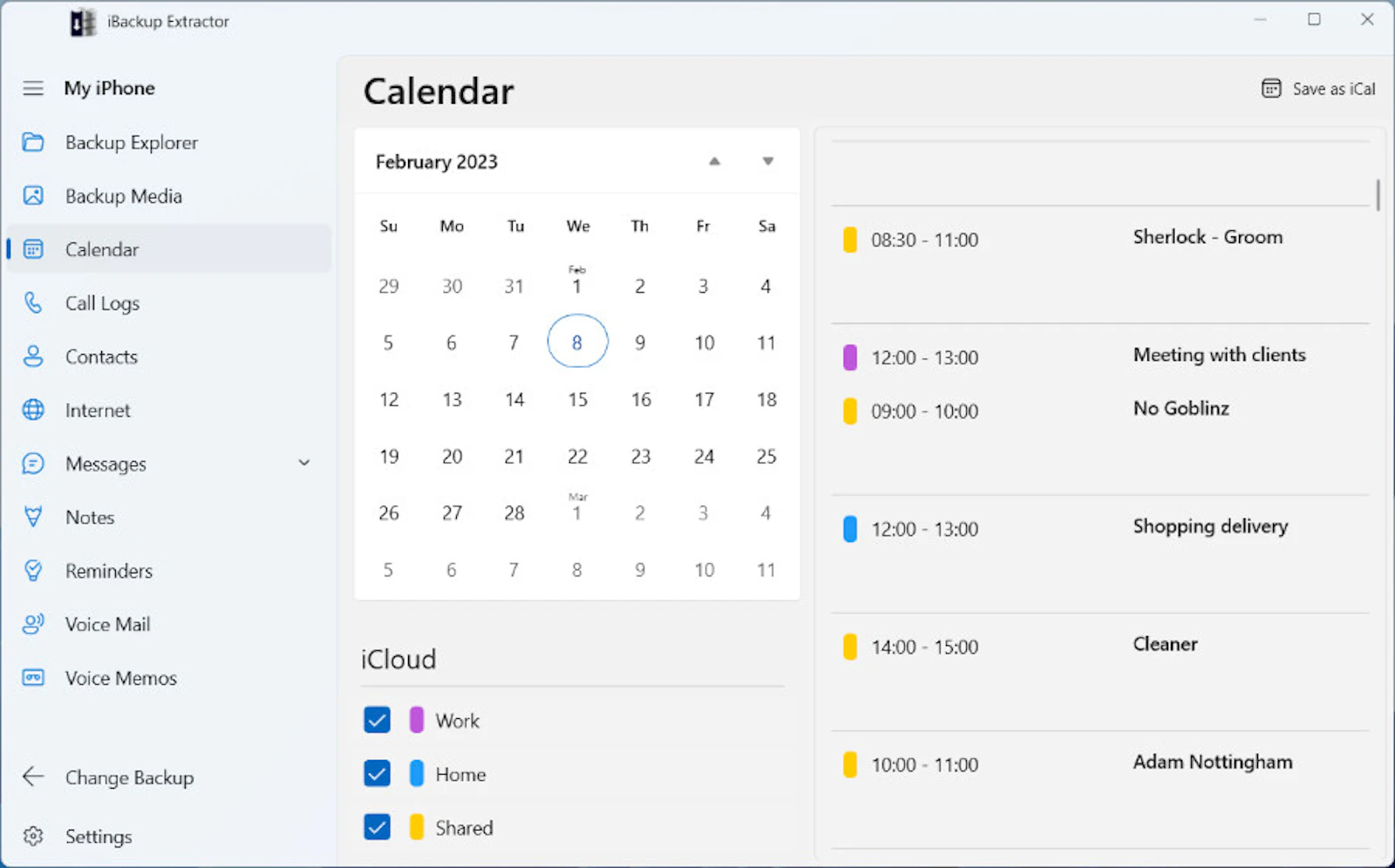 iBackup Extractor screenshot 7
