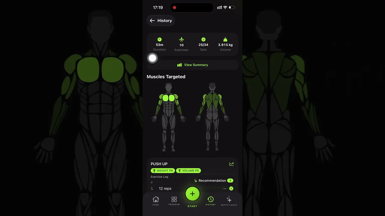 Repto - Workout Tracker gallery image