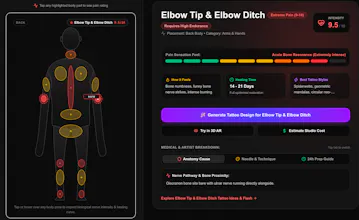 Tattoo Pain Scale Map gallery image