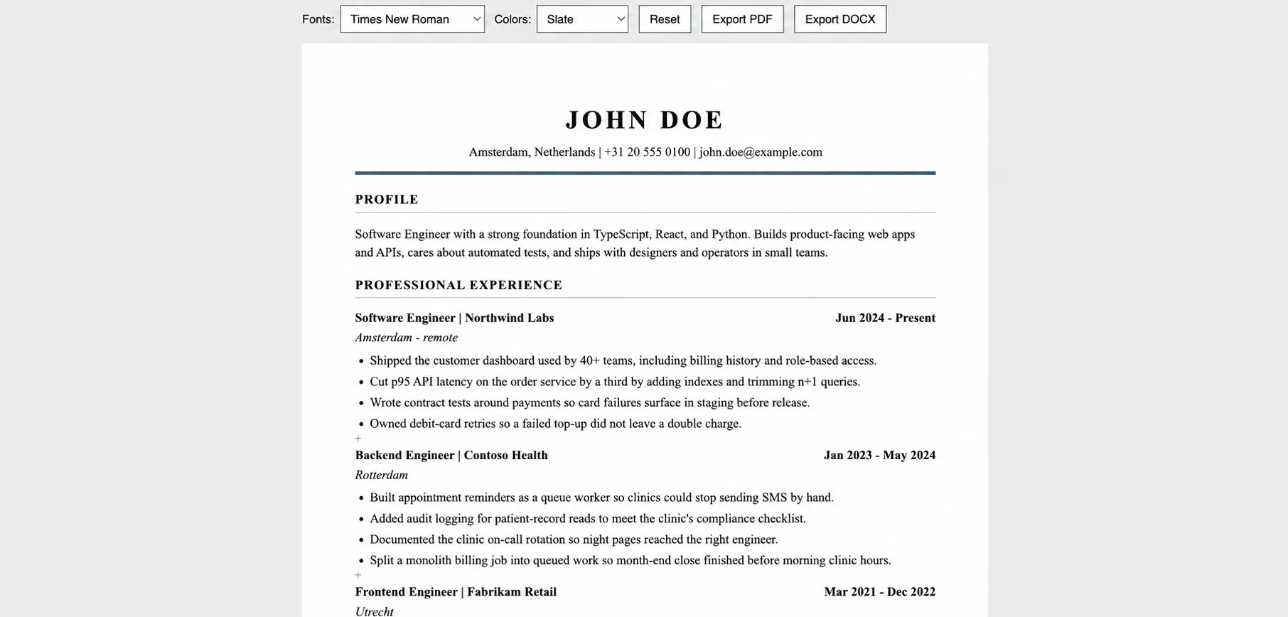 Flash Resume gallery image