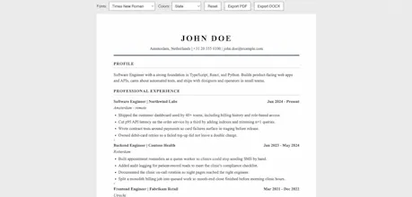 Flash Resume gallery image