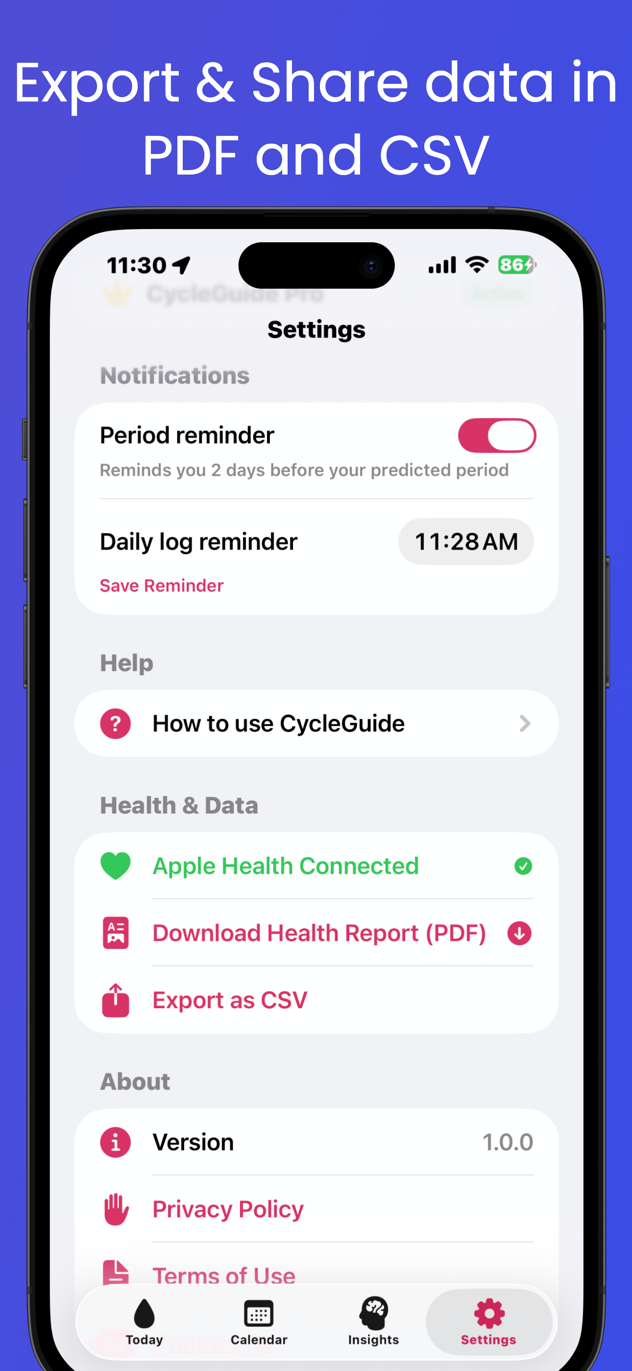 CycleGuide - Menstrual Tracker gallery image